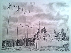 2013 Pencil- The Old Winch House-Drum Forebay, Alta, CA
